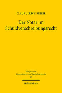 Vorderes Coverbild Der Notar im Schuldverschreibungsrecht