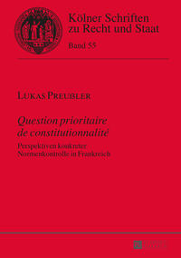Vorderes Coverbild «Question prioritaire de constitutionnalité»