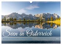 Vorderes Coverbild Seen in Österreich (Wandkalender 2025 DIN A3 quer), CALVENDO Monatskalender