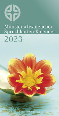 Vorderes Coverbild Münsterschwarzacher Spruchkarten-Kalender 2023