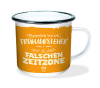 Vorderes Coverbild Trötsch Emaille Becher Falsche Zeitzone