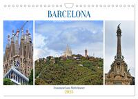 Vorderes Coverbild BARCELONA, Traumziel am Mittelmeer (Wandkalender 2025 DIN A4 quer), CALVENDO Monatskalender