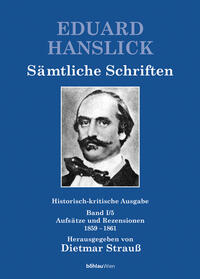 Vorderes Coverbild Eduard Hanslick. Sämtliche Schriften