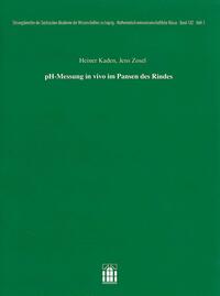 Vorderes Coverbild pH-Messung in vivo im Pansen des Rindes