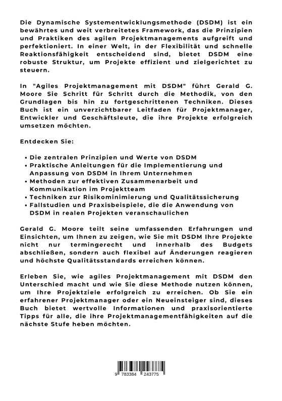 Rückseitencover Agiles Projektmanagement mit DSDM