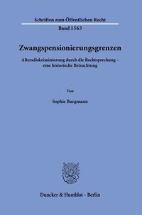 Vorderes Coverbild Zwangspensionierungsgrenzen