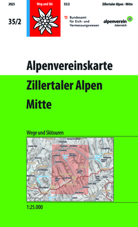 Vorderes Coverbild Alpenvereinskarte