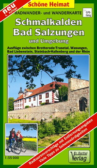 Vorderes Coverbild Radwander- und Wanderkarte Schmalkalden, Bad Salzungen und Umgebung