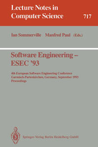 Vorderes Coverbild Software Engineering - ESEC '93