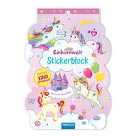 Vorderes Coverbild Trötsch Stickerblock Einhornwelt