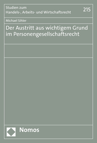 Vorderes Coverbild Der Austritt aus wichtigem Grund im Personengesellschaftsrecht