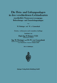 Vorderes Coverbild Die Heiz- und Lüftungsanlagen in den verschiedenen Gebäudearten