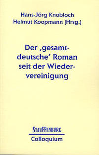 Vorderes Coverbild Der 'gesamtdeutsche' Roman seit der Wiedervereinigung
