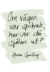 Vorderes Coverbild Om vägen var spikrak, hur ser då själen ut?