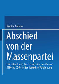 Vorderes Coverbild Abschied von der Massenpartei