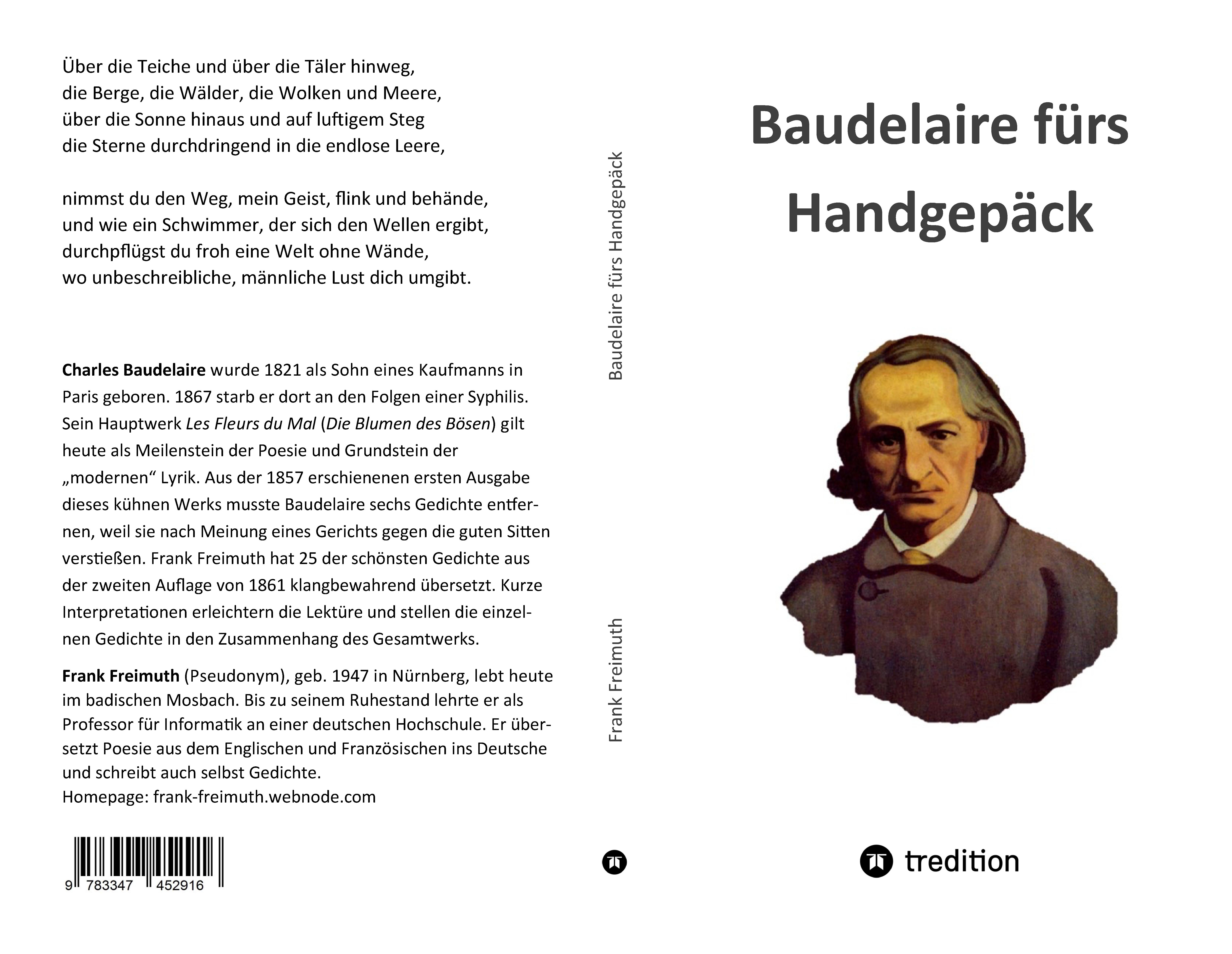 Gesamtes Coverbild Baudelaire fürs Handgepäck
