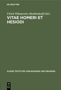 Vorderes Coverbild Vitae Homeri et Hesiodi