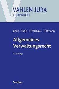 Vorderes Coverbild Vahlen Jura/Lehrbuch / Allgemeines Verwaltungsrecht