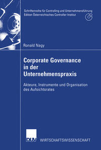 Vorderes Coverbild Corporate Governance in der Unternehmenspraxis