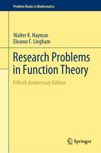 Vorderes Coverbild Research Problems in Function Theory