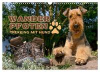 Vorderes Coverbild Wanderpfoten. Trekking mit Hund (Wandkalender 2025 DIN A3 quer), CALVENDO Monatskalender
