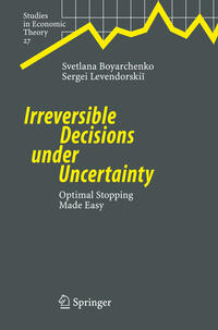Vorderes Coverbild Irreversible Decisions under Uncertainty