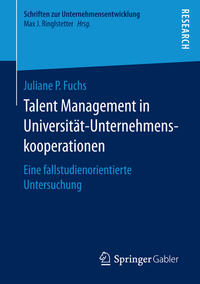 Vorderes Coverbild Talent Management in Universität-Unternehmenskooperationen