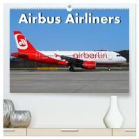 Vorderes Coverbild Airbus Airliners (hochwertiger Premium Wandkalender 2025 DIN A2 quer), Kunstdruck in Hochglanz