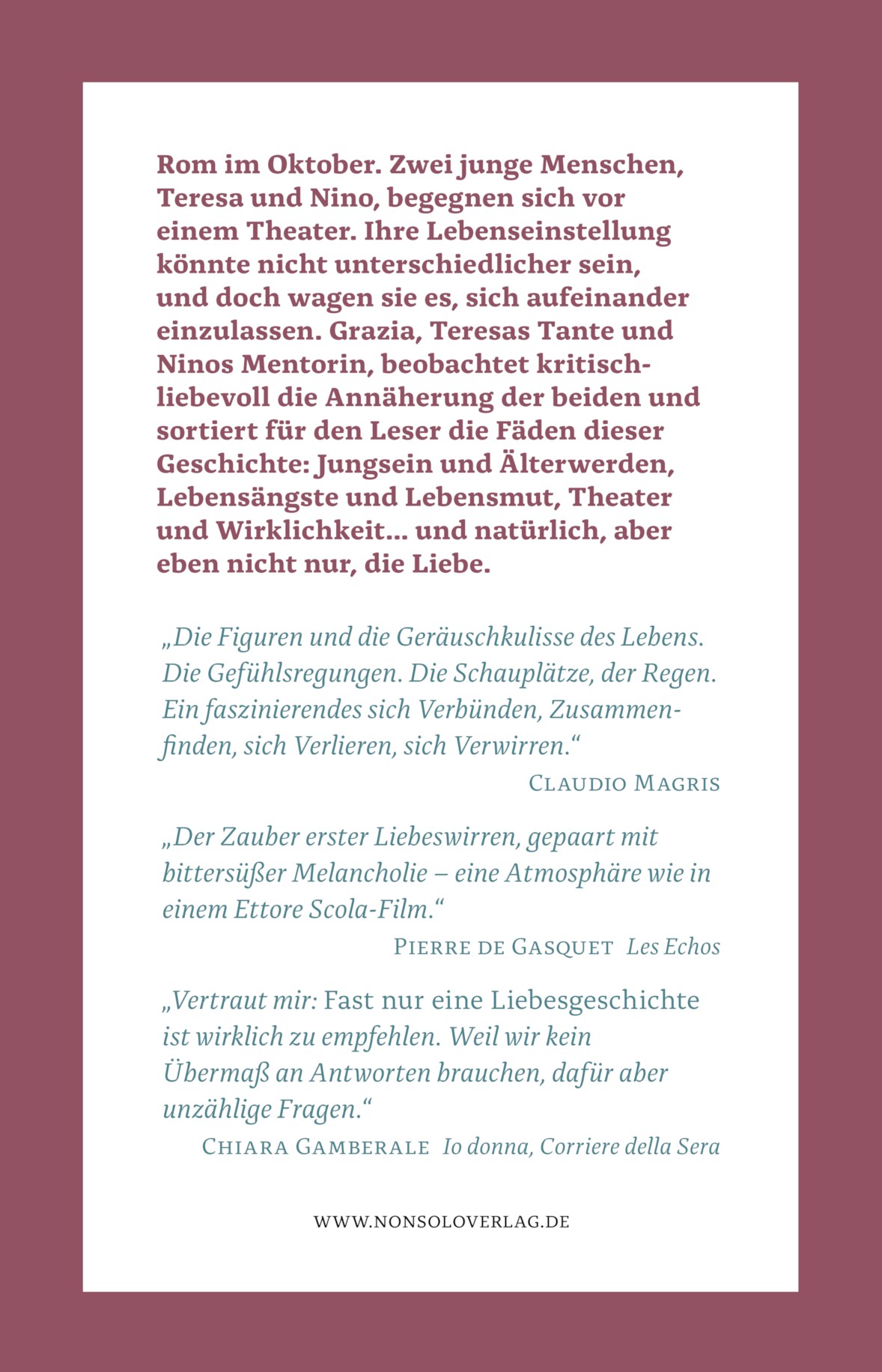 Rückseitencover Fast nur eine Liebesgeschichte