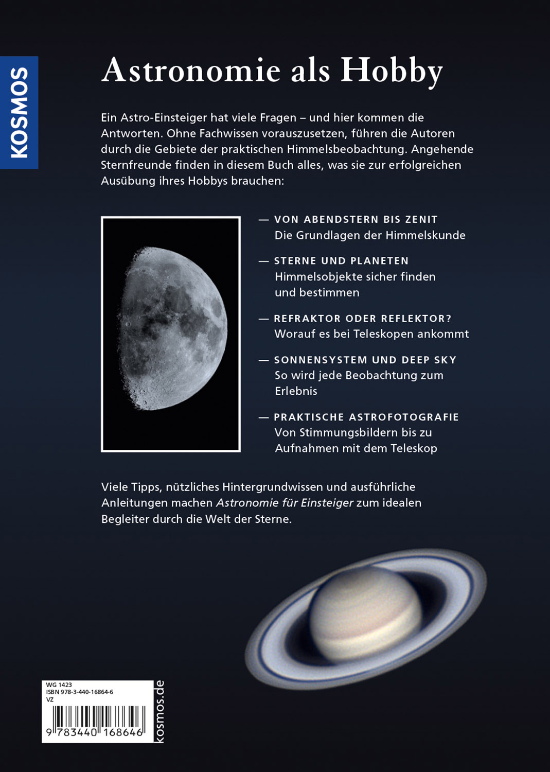 Rückseitencover Astronomie für Einsteiger