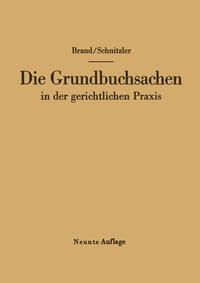 Vorderes Coverbild Die Grundbuchsachen in der gerichtlichen Praxis