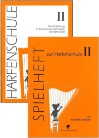 Vorderes Coverbild Harfenschule. Eine Einführung in die Kunst des Harfenspiels für kleine Leute / Harfenschule. Eine Einführung in die Kunst des Harfenspiels für kleine Leute Band II + Spielheft Band II