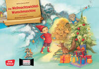 Vorderes Coverbild Die Weihnachtswichtel-Wunschmaschine. Kamishibai Bildkartenset