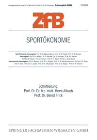 Vorderes Coverbild Sportökonomie