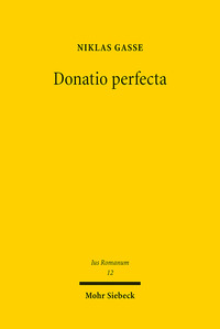 Vorderes Coverbild Donatio perfecta