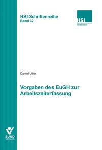 Vorderes Coverbild Vorgaben des EuGH zur Arbeitszeiterfassung