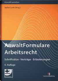 Vorderes Coverbild AnwaltFormulare Arbeitsrecht