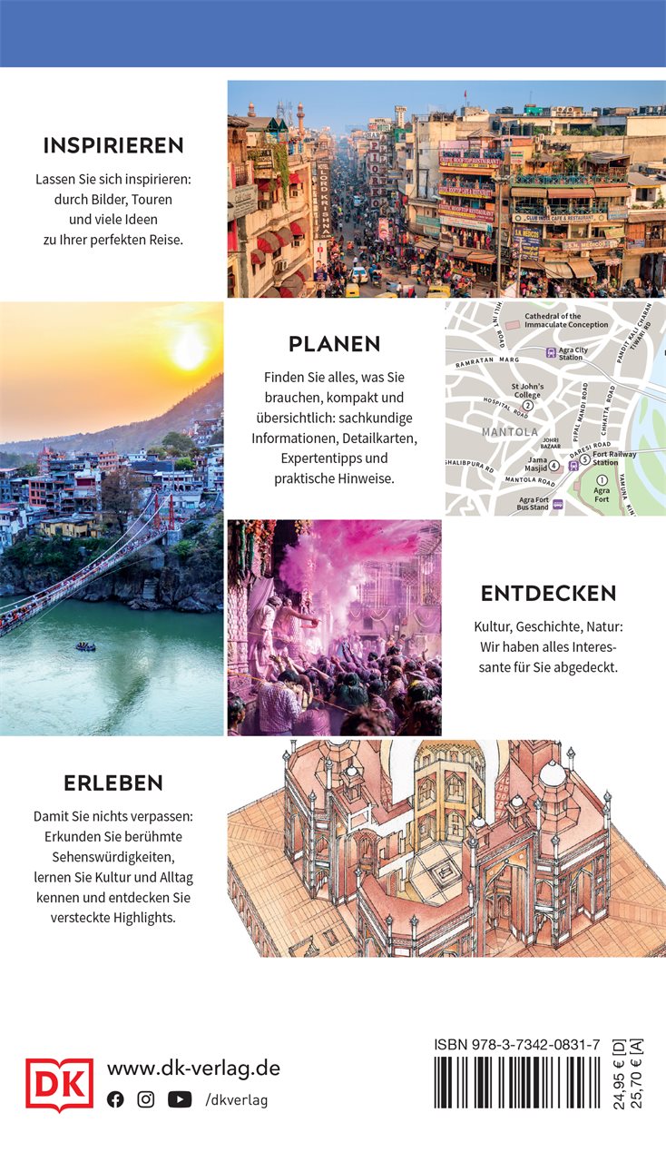 Rückseitencover Vis-à-Vis Reiseführer Delhi, Agra & Jaipur