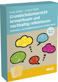 Vorderes Coverbild Kartenset Grundschulunterricht lernwirksam und nachhaltig reflektieren