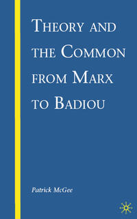 Vorderes Coverbild Theory and the Common from Marx to Badiou