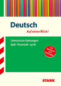 Vorderes Coverbild STARK Deutsch - Auf einen Blick! Gymnasium - Gattungen: Epik, Dramatik und Lyrik