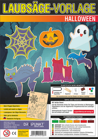 Vorderes Coverbild Laubsägevorlagen Halloween