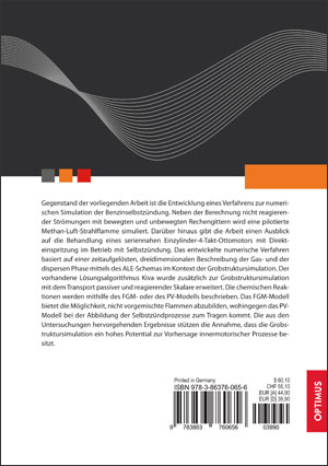 Rückseitencover Numerische Simulation der Benzinselbstzündung