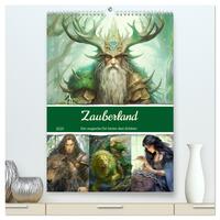 Vorderes Coverbild Zauberland. Der magische Ort hinter dem Schleier (hochwertiger Premium Wandkalender 2025 DIN A2 hoch), Kunstdruck in Hochglanz