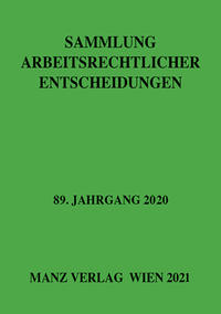 Vorderes Coverbild Sammlung arbeitsrechtlicher Entscheidungen