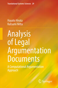 Vorderes Coverbild Analysis of Legal Argumentation Documents
