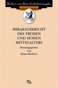 Vorderes Coverbild Mirakelberichte des frühen und hohen Mittelalters