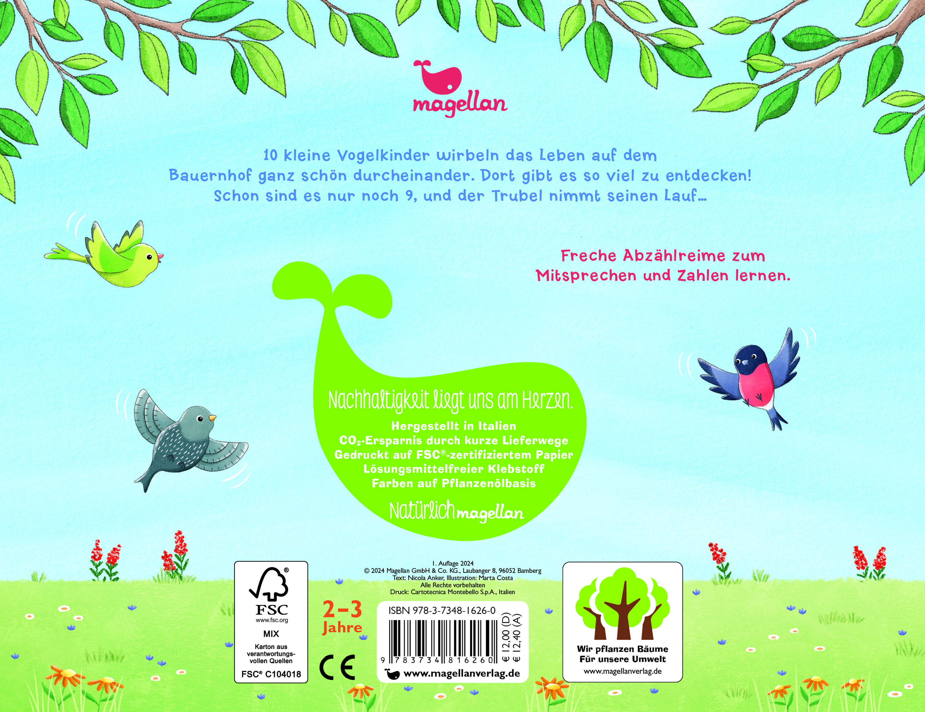 Rückseitencover 10 kleine Vogelkinder