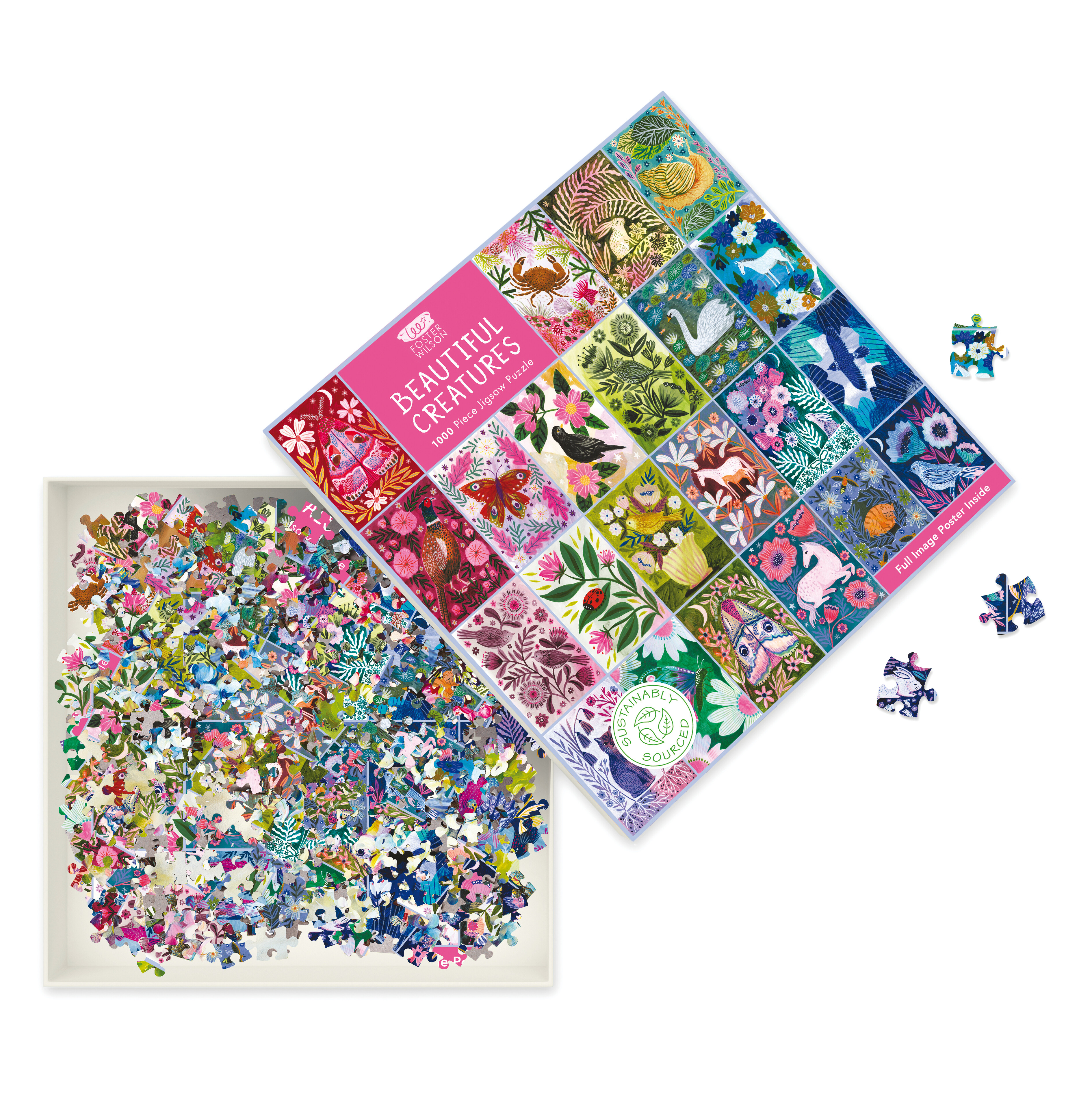 Beispielinhalt (Bild) Puzzle – Lee Foster-Wilson, Wunderschöne Geschöpfe