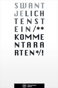 Vorderes Coverbild Kommentararten